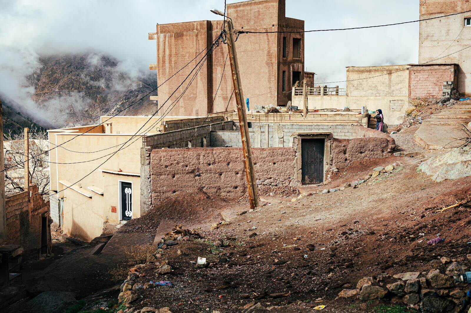 Tamatert village in the High Atlas Mountains of Morocco